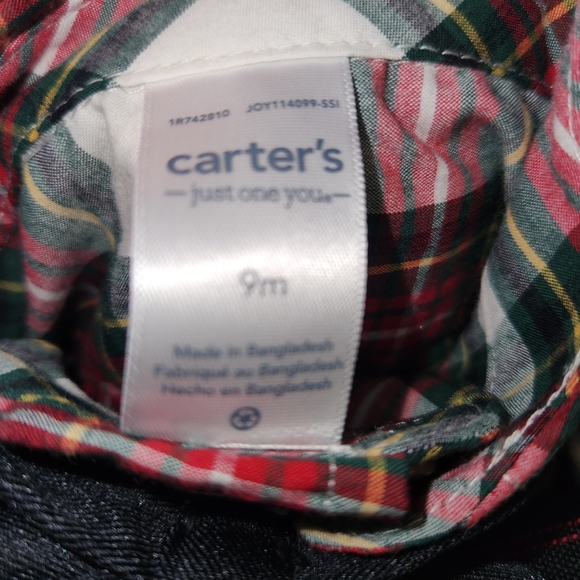 Carter's Plaid Shirt with Black Bowtie, Suspenders And Corduroy Pants - Picture 8 of 8
